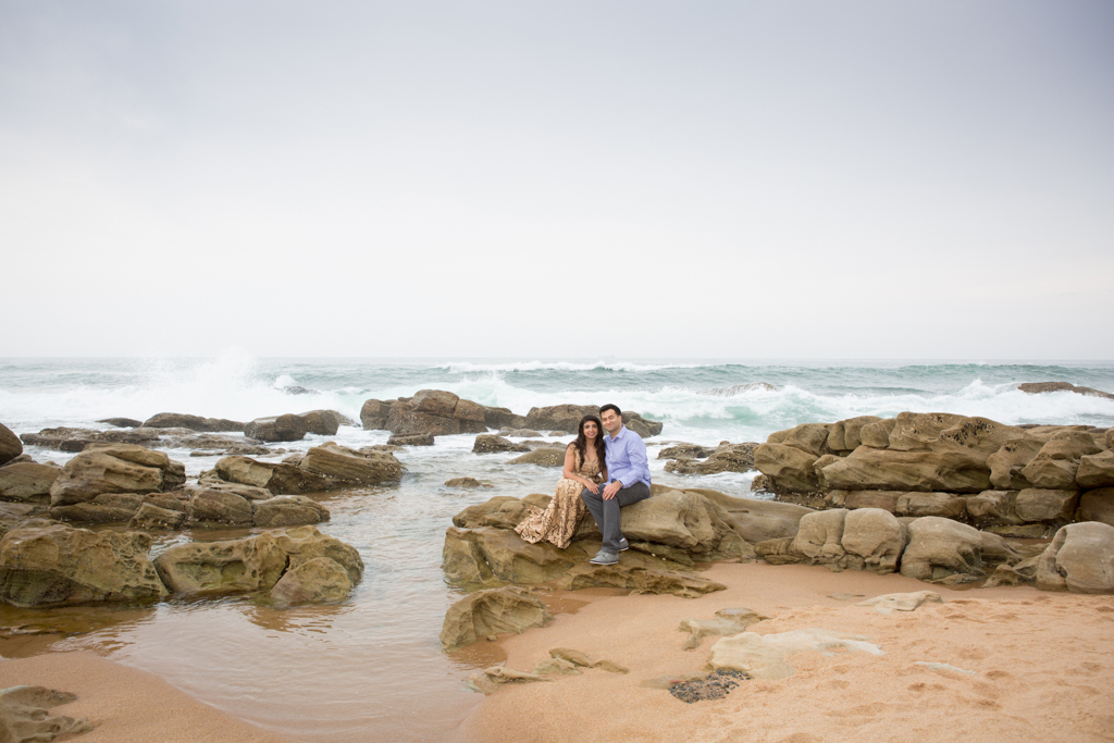 Engagement shoot at Umhlanga beach for Fatima and Husain