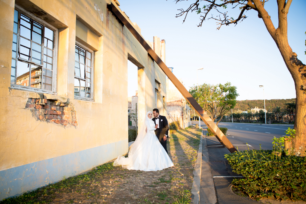 post wedding shoot for haajira and faizal Durban point waterfront